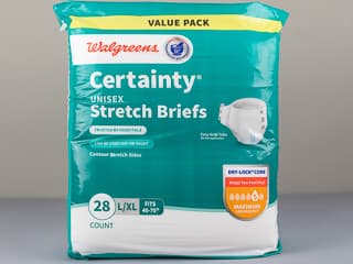 Walgreens Certainty Stretch Briefs Large Review